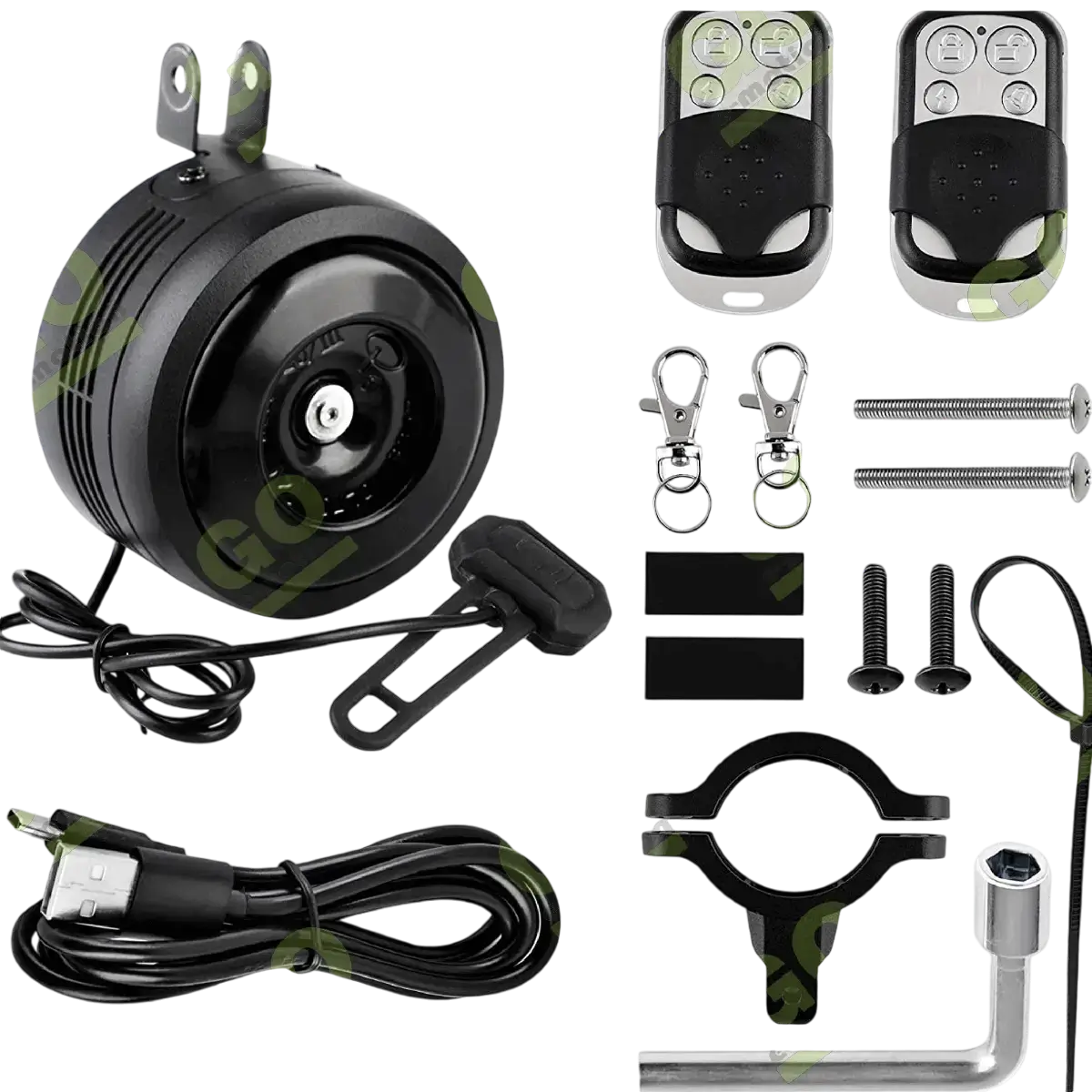 Alarm and bell with remote control