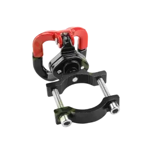Double metal hook with locking ring for scooter