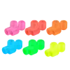 Fluorescent valve caps