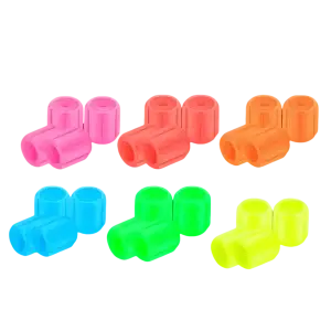 Fluorescent valve caps