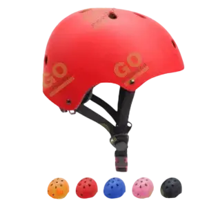 Electric scooter helmet - red