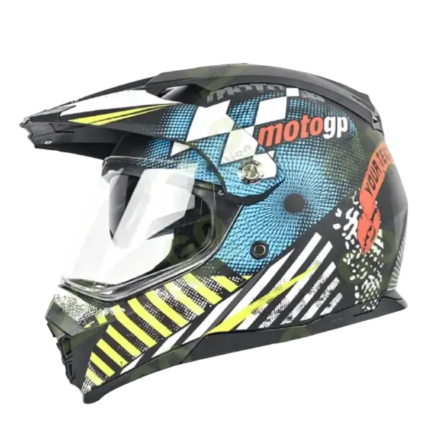 Helmet with mica off-road
