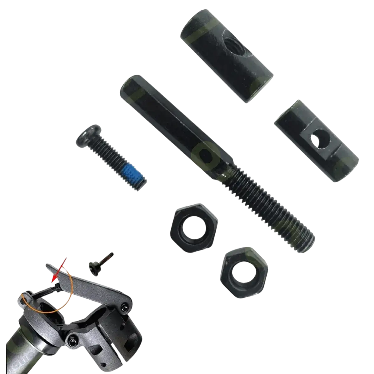 Ninebot folding mechanism mounting kit