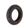 Solid tire 10x2.5 inch Honeycomb with red ring for Ninebot scooters