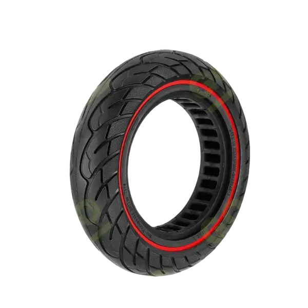 Solid tire 10x2.5 inch Honeycomb with red ring for Ninebot scooters