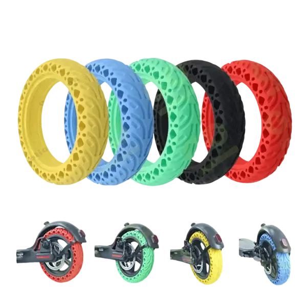 Solid tire 8.5x2 inch for Xiaomi electric scooter - various colors
