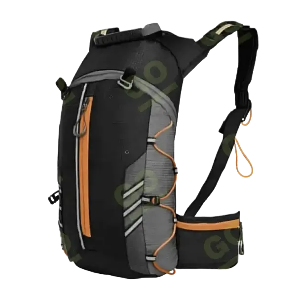 Backpack with reflective strips