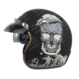 Vintage Soman motorcycle helmet