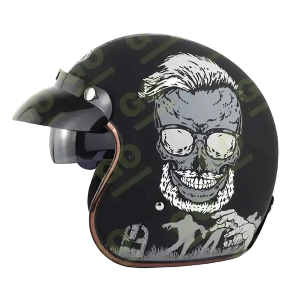 Vintage Soman motorcycle helmet