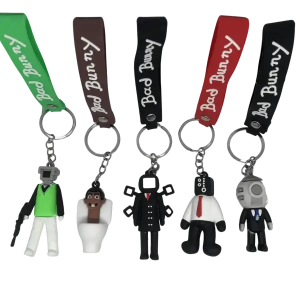 Silicone key ring