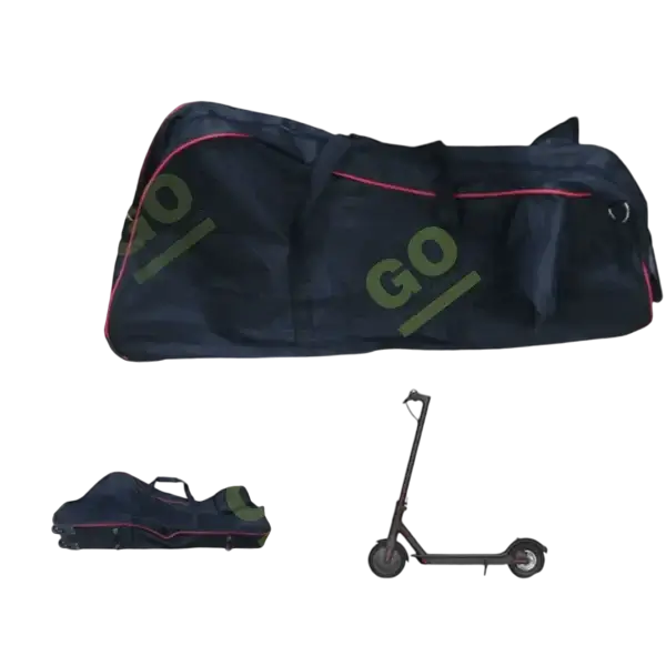 Transport bag with wheels for scooter