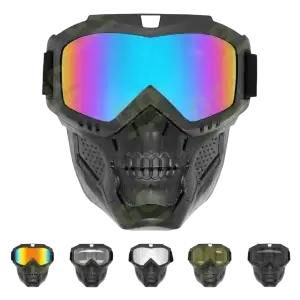 Windproof goggles with mask