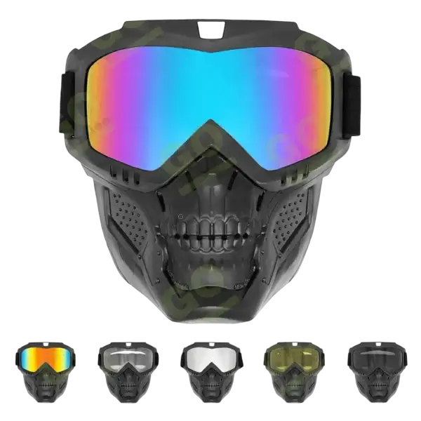 Windproof goggles with mask