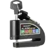 Waterproof padlock with brake disc alarm