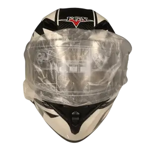 Closed helmet with motorcycle helmet