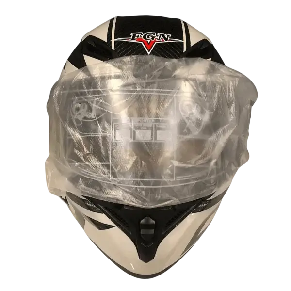 Closed helmet with motorcycle helmet