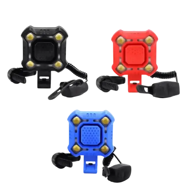Bike bell with 4 lights