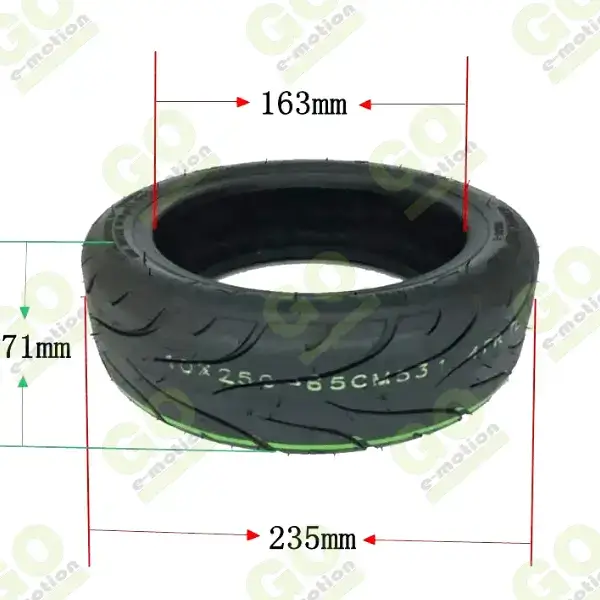 Tubeless tire 10x2.5-6.5 CST for Kugoo M4 Pro scooter - Gallery 2