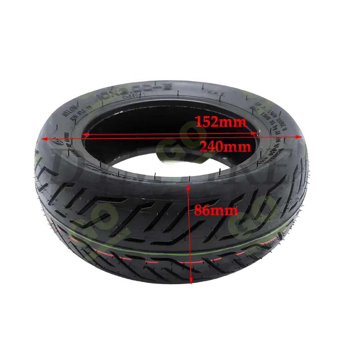 Tubeless tire 10x3.0-6 CST for Kugoo, Kaabo, Dualtron, Zero, Speedway scooters - Gallery 2