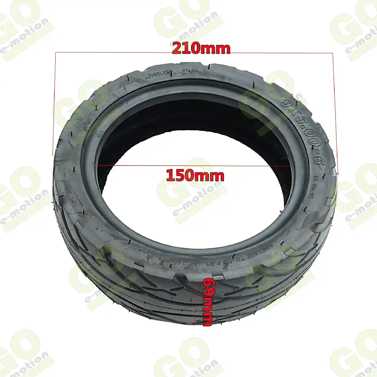9x3.0-6 Inch Blade Mini Pro Scooter Tubeless Tire - Gallery 2