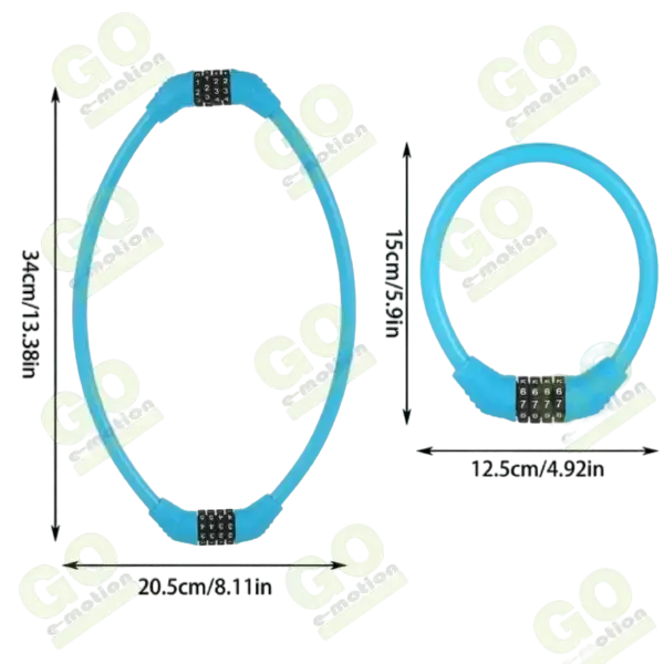 Padlock 4 digital code 18m - Gallery 6