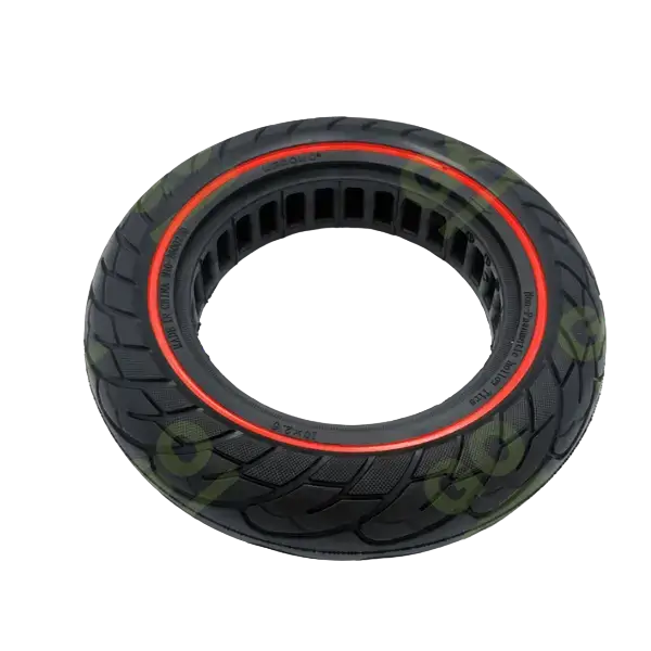 10x2.5 Inch Honeycomb Solid Tire with Red Ring for Ninebot Scooters - Gallery 2
