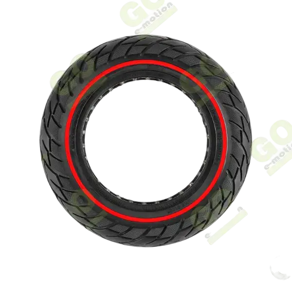 10x2.5 Inch Honeycomb Solid Tire with Red Ring for Ninebot Scooters - Gallery 3