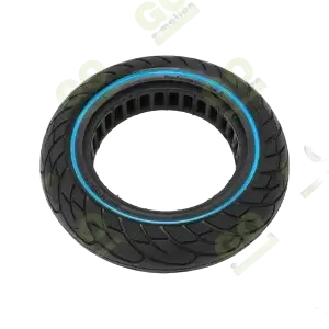 10x2.5 Inch Honeycomb Solid Tire with Blue Ring for Ninebot Scooters - Gallery 3