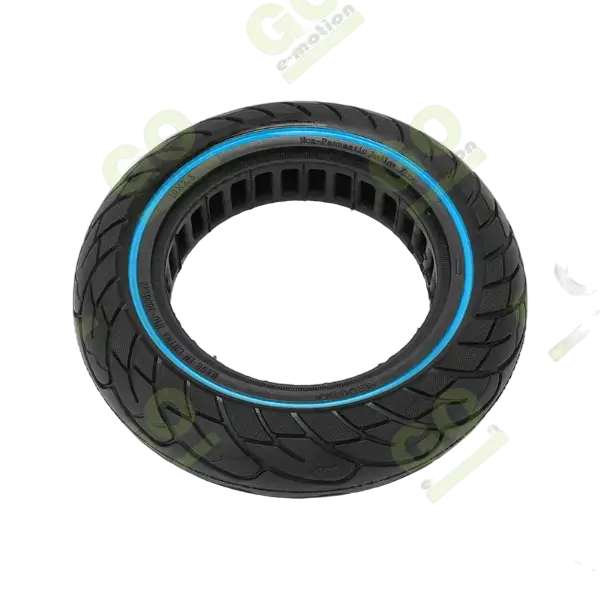 10x2.5 Inch Honeycomb Solid Tire with Blue Ring for Ninebot Scooters - Gallery 3