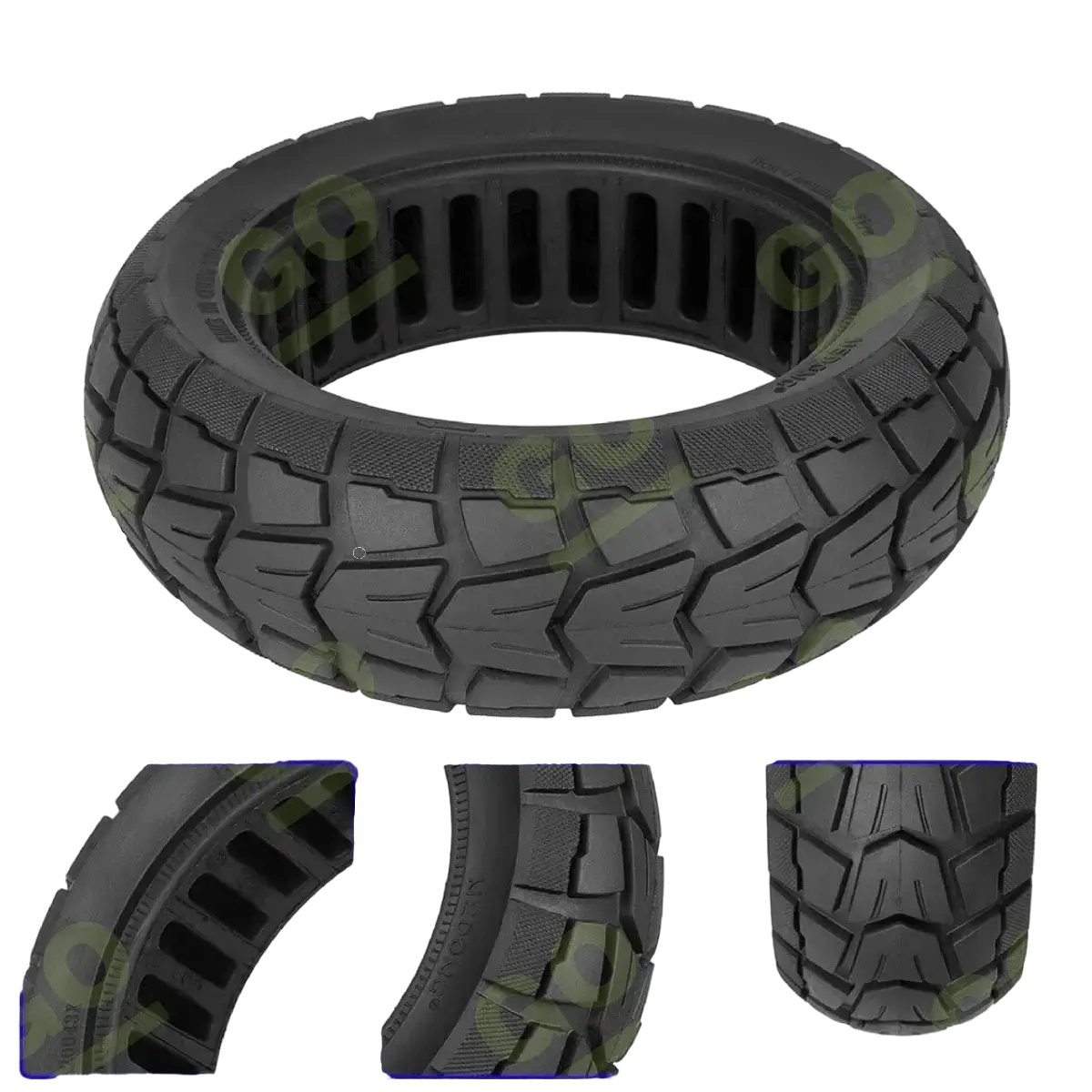 Solid tire 10x2.75 Honeycomb for Kugoo G Booster and G2 Pro scooters - Gallery 1