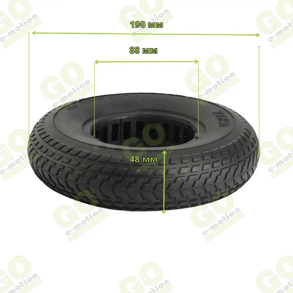 Kugoo Razor Solid Tire 200x50 (8 inch) with Gripper for Scooter - Gallery 2