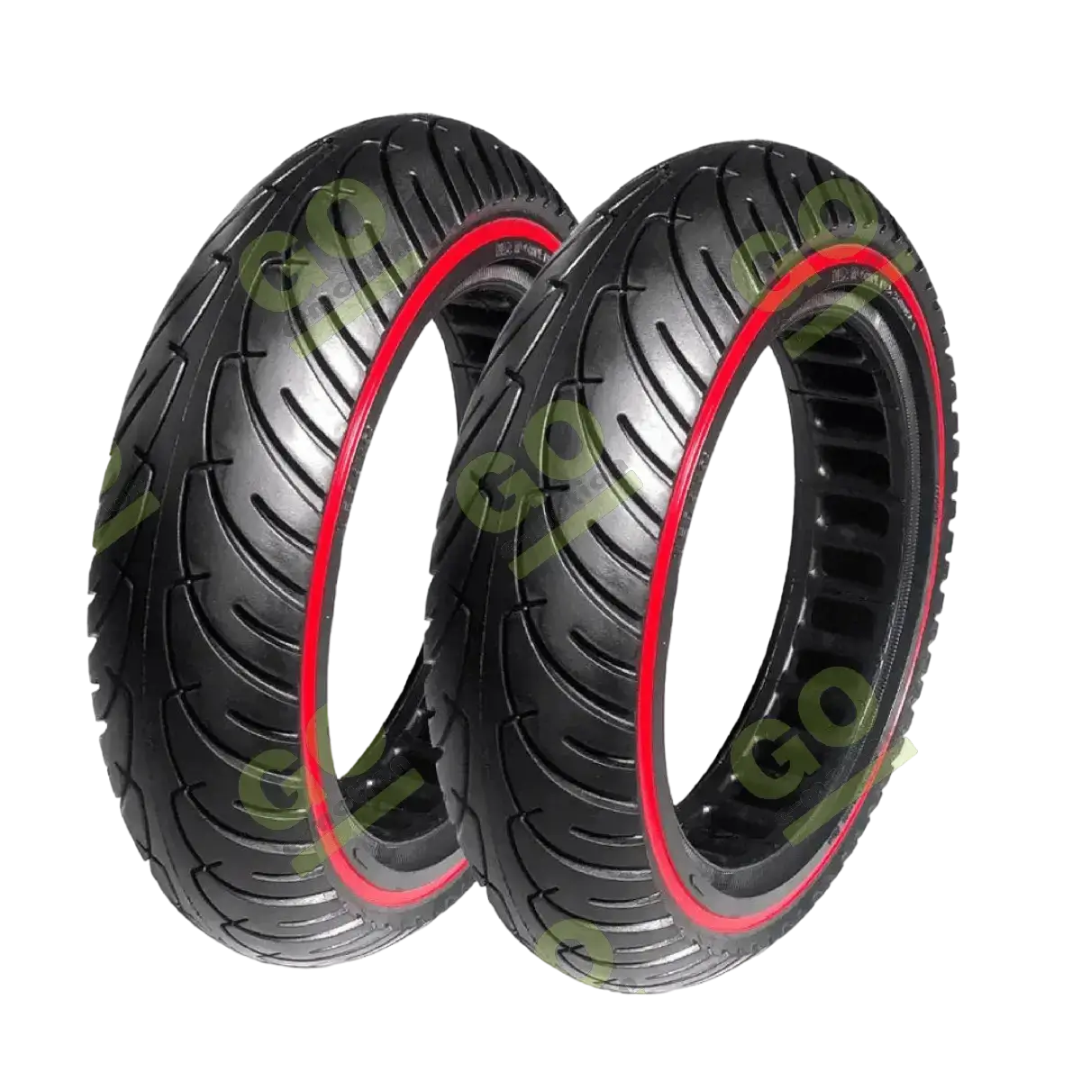 Solid tire 8.5x2 inch with red ring for Xiaomi scooters - Gallery 5
