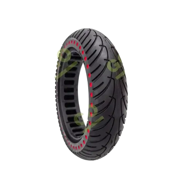 Solid tire 8.5x2 inch with red dots for Xiaomi scooters - Gallery 1