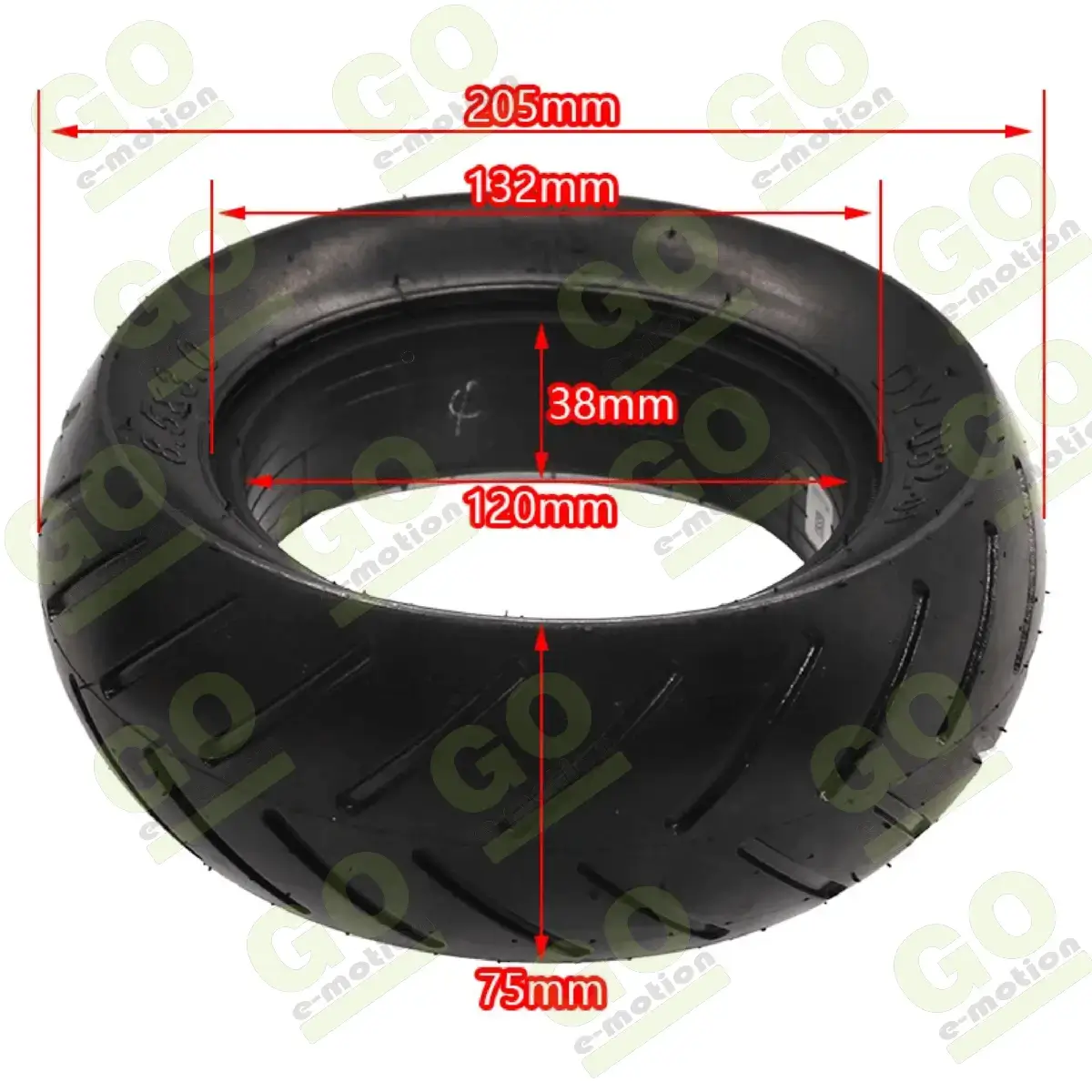 Solid tire 8.5x3 inch for Zero 8X, KuKirin and Kaabo scooters - Gallery 1