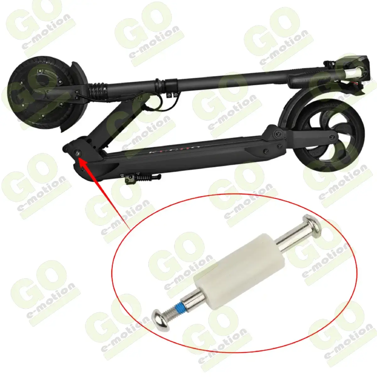 Reinforcement Bolt with Plastic Sleeve for Kugoo S1 S3 - Gallery 5