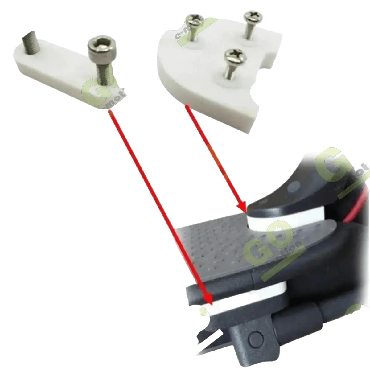 Rear Fender Step Lifter White for Xiaomi M365 Pro - Gallery 1