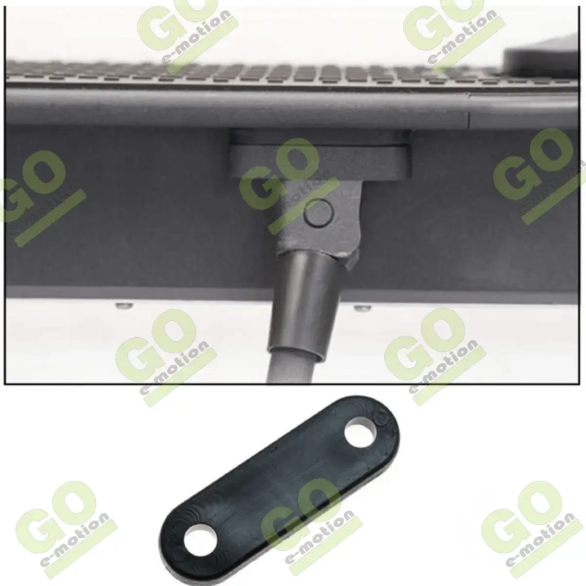 Black rear mudguard step lifting plate for Xiaomi M365 Pro scooter - Gallery 2