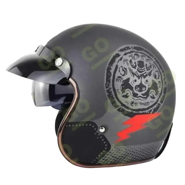 Soman Motor Retro Helmet - Gallery 1