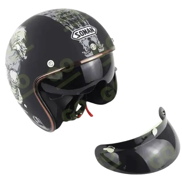 Soman Motor Retro Helmet - Gallery 4