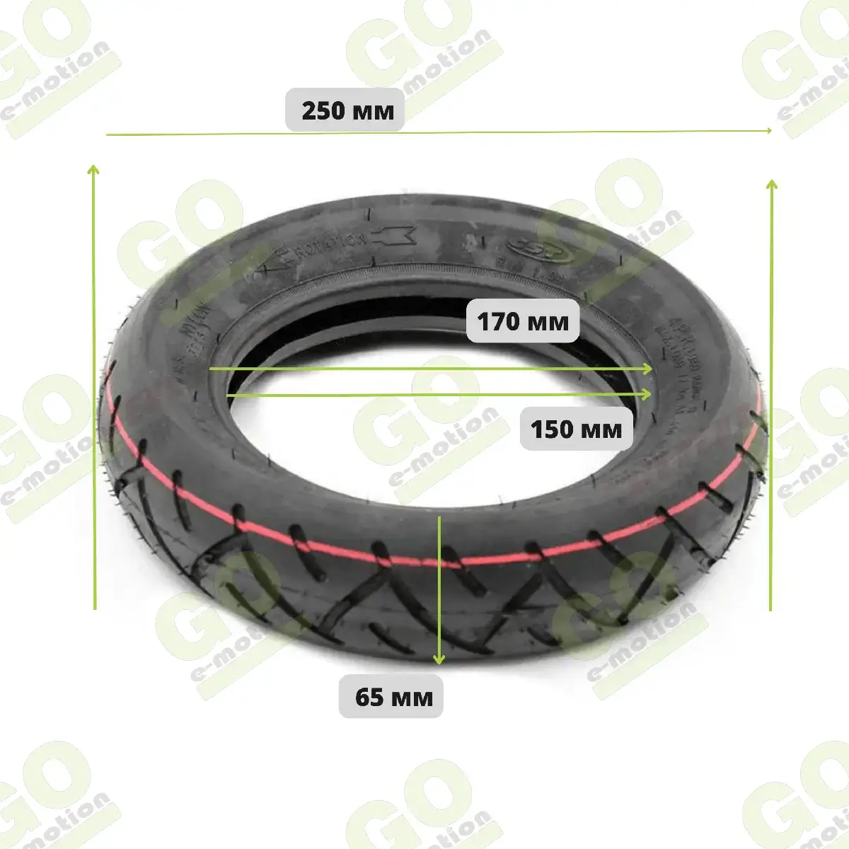 Outer tire 10x2.5 CST for Kaabo Mantis 10 Pro scooter – Gallery 3