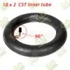 Inner tube 10x2 with curved valve 90° for CST scooters Zero, Kugoo, Ninebot - Gallery 1