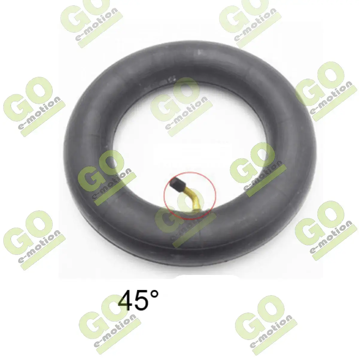 Inner tube 255x80 10x3 with curved valve 45° for scooters Kugoo M4 M4 Pro Zero 10x - Gallery 1