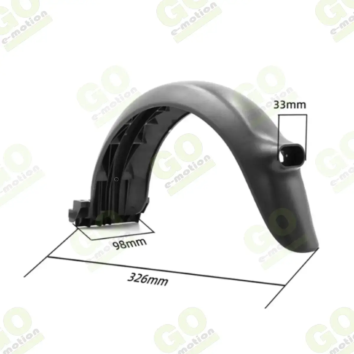 Rear fender with hook for Ninebot F30 - Gallery 4