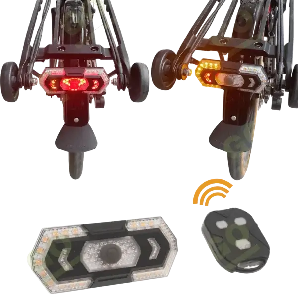 Rear light with turn signals for bike and scooter - Gallery 1