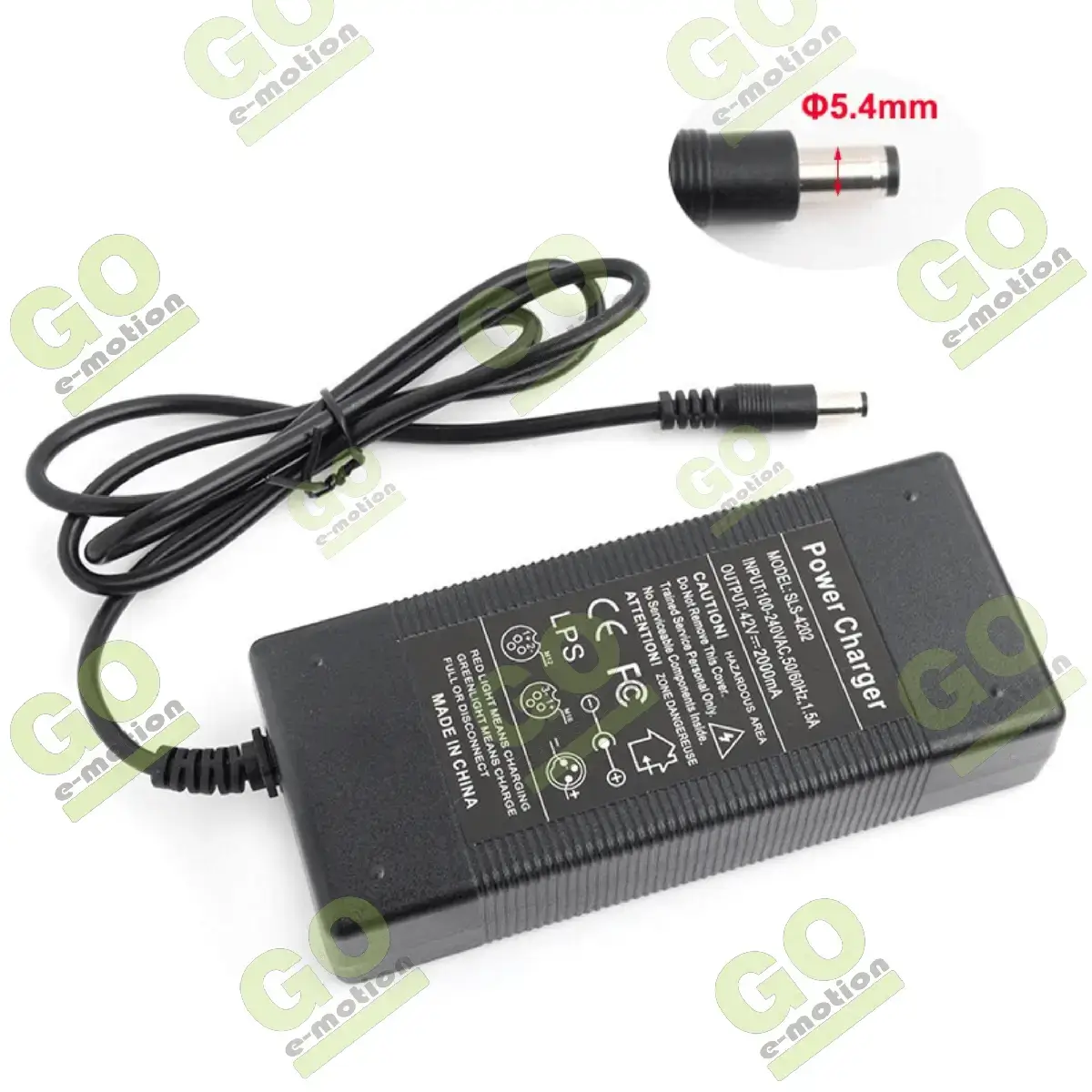 Charger 42V 2A for Kugoo S1/S3 scooter - Gallery 1