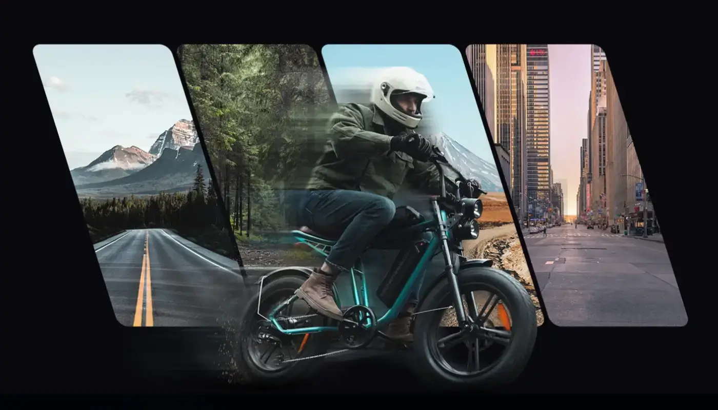 Bike urban off-road conditions